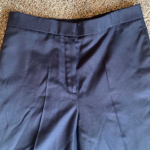 The Row 100% Silk Navy Blue Wide Leg Trouser Pants, Women’s 8 - Picture 3 of 16